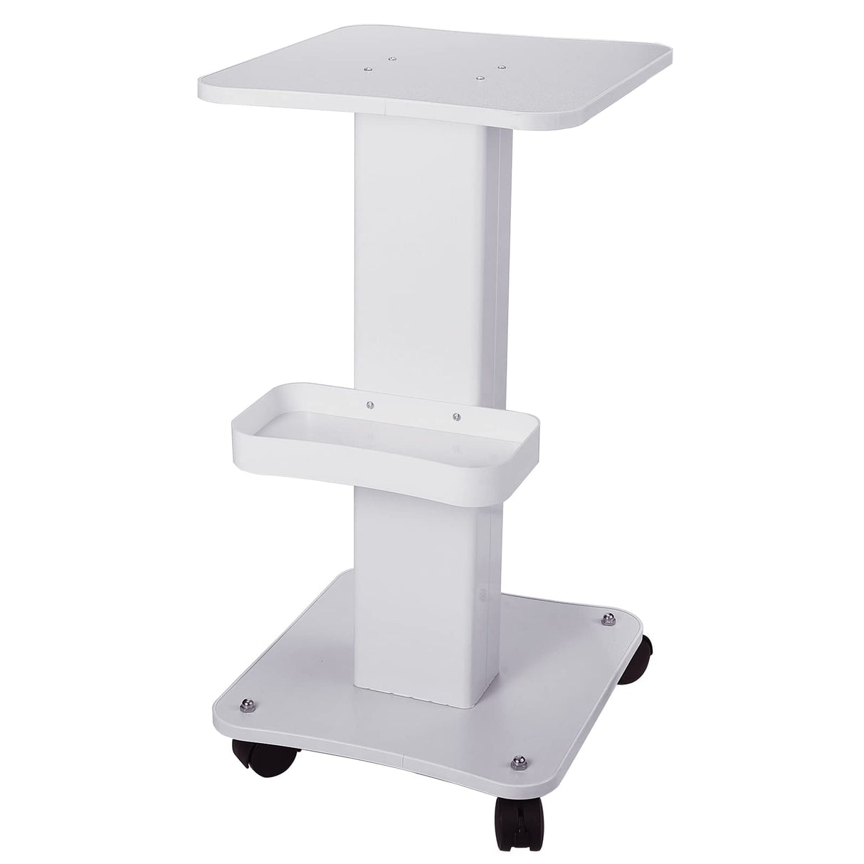 Esthetician Trolley Cart with Wheels, Aluminum Salon Spa Beauty Machine Trolley Stand, Load 135Lbs, 3 Tier Beautician Rolling Cart Esthetician Machine Mobile Handcart for Beauty Instrument Storage