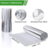 Reflective Insulation Foam,48"x 10 Ft Window Insulation for Summer Heat,Aluminum Foil Bubble Insulation Roll for Keep Heat,Window Insulation Kit for RV Thermal Insulation Foam.
