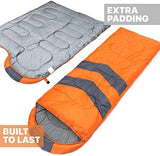 MalloMe Sleeping Bags for Adults Cold Weather & Warm - Backpacking Camping Sleeping Bag for Kids 10-12, Girls, Boys - Lightweight Compact Camping Essentials Gear Accessories Hiking Sleep Must Haves