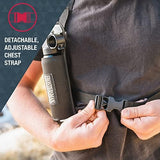 SABRE Frontiersman 7.9 fl oz. Bear Spray, Maximum Strength 2.0% Major Capsaicinoids, Powerful 30 ft. Range Bear Deterrent, Outdoor Camping & Hiking Protection, Quick Draw Holster & Multipack Options