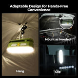 BougeRV Movable Area Light, Rechargeable Camping Lantern, 3200mAh Portable Camping Light, IP65 Waterproof, Camp Lamp for Tent, Power Outages, Emergency, Outdoor