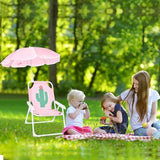 PLULON Kids Beach Chair with Umbrella - Folding Lawn & Camping Chair with Summer Shade for Beach, Pool, Travel & Outdoor (for 1-5 Years Old)