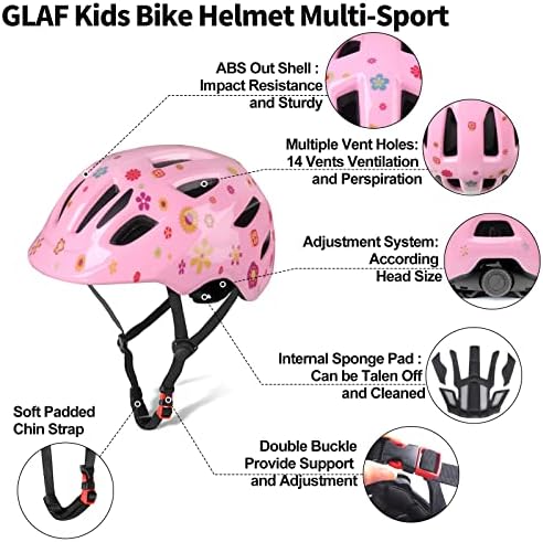 GLAF Baby Bike Helmet Infant Helmet for Toddler 1 Year Old and up Girls Boys Multi Sport Adjustable for Scooter Bicycle Kids Youth Child Skateboard Safety Cycling