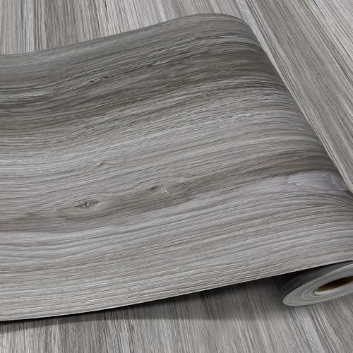 Wood Grain Peel and Stick Floor Tiles – 11.8” Width, Full Roll Length of 590" – Versatile Design for Any Space, Light Color Self Adhesive Vinyl Flooring, Waterproof and Non-Slip Features