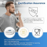 PUREPLUS 5 Micron 20" x 2.5" Whole House Sediment Home Water Filter, 20-inch Sediment Pre-Filtration, Replacement Cartridge Aqua Pure AP110-2C, Pentek P1-20/SP-P1-20/PX01-20, Watts FPMB5-20, 4Pack