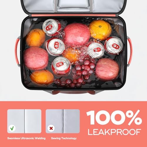 Maelstrom Soft Cooler Bag,Collapsible Soft Sided Cooler,24/30/60/75 Cans Beach Cooler,Ice Chest,Large Leakproof Camping Cooler,Portable Travel Cooler for Grocery Shopping,Camping,Road Trips