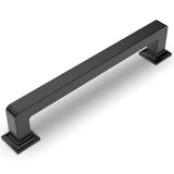 Amerdeco 6 Pack Matte Black Cabinet Pulls 5 Inch(128MM) Hole Centers Kitchen Cabinet Handles Cabinet Hardware Kitchen Handles for Cabinets Cupboard Handles Drawer Pulls ZH0019