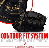 Franklin Sports Baseball + Softball Gloves - Field Master Adult + Youth Baseball + Softball Gloves - Right Hand + Left Hand Gloves - Infield + Outfield Mitts - Multiple Sizes + Colors
