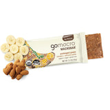 GoMacro MacroBar Organic Vegan Protein Bars - Banana + Almond Butter, (2.3 Ounce Bars, 12 Count)
