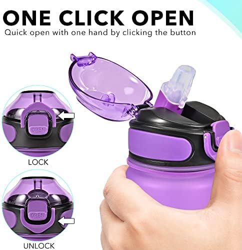 Enerbone 32 oz Drinking Water Bottle with Times to Drink and Straw, Motivational with Carrying Strap, Leakproof BPA & Toxic Free, Ensure You Drink Enough Water for Fitness Gym Outdoor