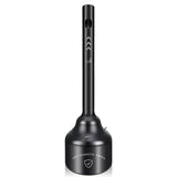 SDSNTE Steel Cigarette Butt Receptacle Disposal Outdoor for Keeping a Fresh and Clean Area, 5 Gallon Capacity, Black
