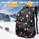 G4Free 20L Lightweight Packable Backpack Travel Hiking Daypack Foldable Backpack for Men Women