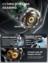 AsiaHorse AMICI-5GT RGB PC Fans, Infinity Mirror ARGB Fans HDB Bearing Fan Speeds Up to 1800 RPM with 24 LED Lights, Reverse Blade Fan Compatible Motherboard Aura SYNC (Not Wireless Connection)