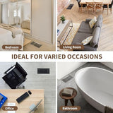 Floor Register 4x10 Inches - Heavy Duty Walkable Steel Floor Vents - Ease Adjust Air Flow Direction Floor Registers - Satin Nickel Floor Vent Covers - Boston Design Air Vents for Home