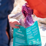 PACT Pack Out Kit - Camping Poop Kit Includes Wet Wipes, Smell Proof Disposal Bags, Hand Wipes, Poop Powder for Odor and Human Waste Bags for Camping and Backpacking