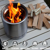 Mini Fire Stick with Fire Starter & Tongs, 4'' Kiln-Dried Pine Great Firewood for Wood Stoves, Tabletop Fire Pit, BBQ Grill, Pizza Oven, Solo Stove Accessories, BBQ Accessories, 10 lb Box