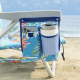 Tommy Bahama 2 Pack Backpack Beach Chair 5 Position Chair, Including Lay Flat (Floral)