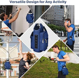 icolor Magnetic Gym Bag Water Bottle Carrier Holder with Phone Pockets & Shoulder Strap,5 Built-in Magnets Gym Bottle Pouch Sleeve,Magnetic Bag Gym Accessories Organizer for Men Women