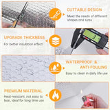 Reflective Foil Insulation, Double Reflective Bubble Insulation Sheet, Aluminum Foil Bubble Shield, Radiant Barrier Roll for RV Windows Weatherproofing (59''x 8.2Ft)