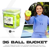 Franklin Sports X-40 Outdoor Pickleballs - Official Ball of USA Pickleball, APP Tour + Pickleball US Open - 3 Packs, 12 Packs, 36 Pickleball Buckets, 50, 100 + 400 Bulk Packs of Regulation Pickleballs