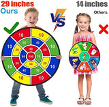 BooTaa 29" Large Dart Board for Kids, Kids Dart Board with Sticky Balls, Boys Toys, Indoor/Sport Outdoor Fun Party Play Game Toys, Birthday Gifts for 3 4 5 6 7 8 9 10 11 12 Year Old Boys Girls