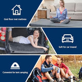 CYMULA Memory Foam Camping Mattress Pad, CertiPUR-US Sleeping Mat, Portable Roll Up Mattress for Adults, Camping Bed Pads for Sleepover, Car Bed with Travel Bag