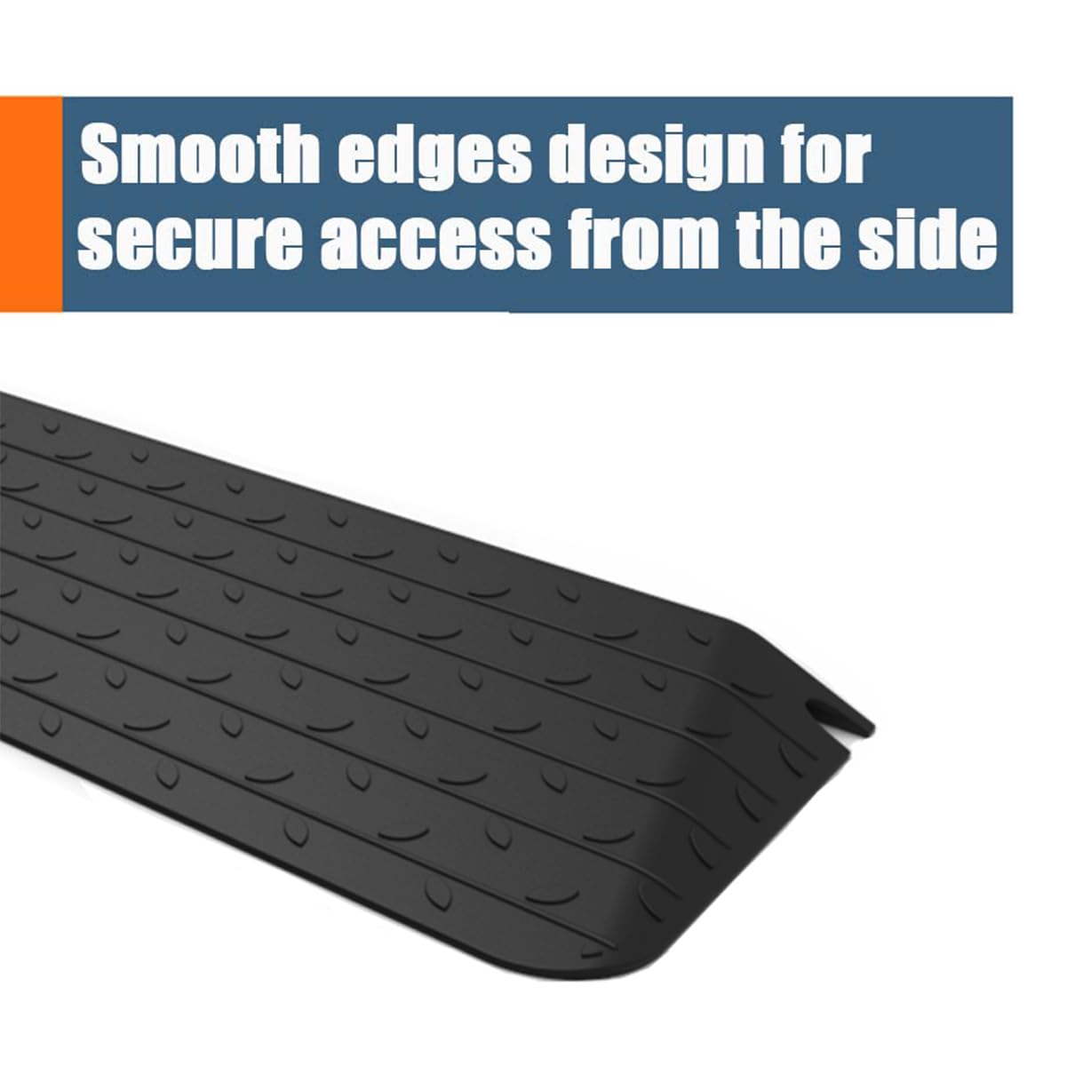 BESEA 2" Rise Rubber Threshold Ramp Wheelchair Ramp for Home Doorways 3.6 Feet Long 2200lbs Load Capacity Power Scooter Ramp