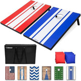 GoSports Portable Cornhole Sets, 8 Styles – Choose 4 x 2 ft or 3 x 2 ft - Boards Include 8 Bean Bags, Travel Case, and Game Rules