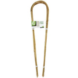 4 Feet Natural U-Hoops Bamboo, Mininfa Garden Trellis, Bamboo Trellis U-Shape for Plant Support - 3 Pack