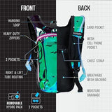Sojourner Rave Hydration Pack - Hydration Backpack - Hydropack with 2L Bladder - Water Backpack for Festivals, Hiking, Running, Biking and More