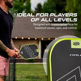 Selkirk Sport SLK Halo Raw Carbon Fiber Pickleball Paddle | Designed in The USA | Choose from The T700 Raw Carbon Fiber Power, The 18k Ultraweave Control, or The Kevlar Linkweave Thermoformed Pro