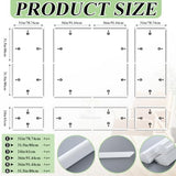 Pangda 3 Set Peel and Stick Wall Molding Kit, Premade Accent Molding Wainscoting Panel for Interior Wall Moulding Decor, Ready to Assemble Wainscoting Accent Panel (63 x 31 in,63 x 72 in)