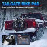 MICTUNING Tailgate Bike Pad for Mountain Bike, Secure 2 Bikes on Truck, ScratchResistant Tailgate Pad with Reflective Strips and Tool Pocket, for Outdoor Bicycle Transportation
