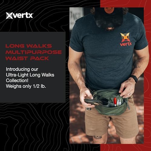 Vertx Long Walks MP 2L Tactical Waist Fanny Pack Concealed Carry Gear Bag for Travel, CCW, EDC, Work, Hiking, Outdoor