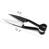 Sheep Shear Grass Shear Alpaca Shears R Shaped Design For Large Thick-Haired Animal Grooming (Black)