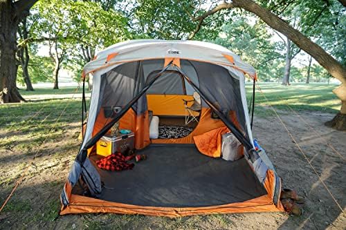 CORE Tent for Family Camping | 10 Person / 11 Person / 12 Person Large Multi Room Cabin Tents for Car Camping & Outdoor Adventures