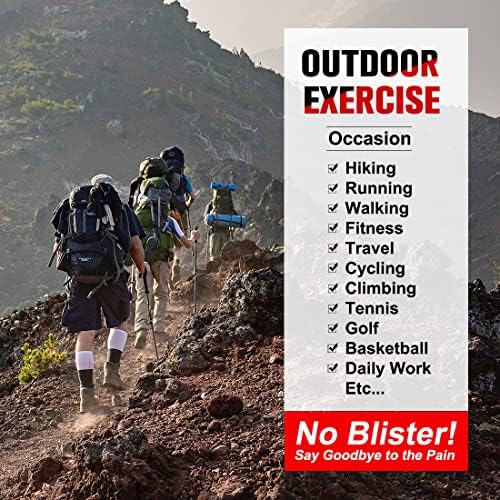 Busy Socks 3 Pack Men's Merino Wool Hiking Crew Socks Womens Warm Thick Cushioned Outdoor Athletic Socks for Walking Running