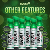 Boost Oxygen Large Natural 10L Canister | Respiratory Support for Aerobic Recovery, Altitude, Performance & Health (6 Pack)