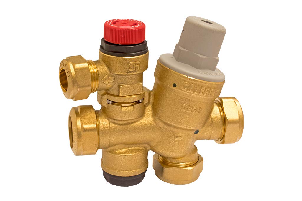 Caleffi Multibloc Cold Water Control Valve 533112CST 3 & 6 Bar - Circlip