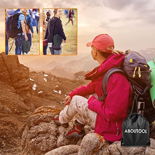 Folding Camping Stool - Square Collapsible Portable Seat with Elastic Cushion & Adjustable Nylon Bag, Sturdy Lightweight Telescoping Design, Max Load 485lb