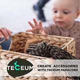 TECEUM 5/32" Paracord Rope 1000 – 1000ft / 200ft / 100ft / 50ft – Tactical Parachute Cord 4mm – 45+ Colors – Nylon String for Survival & Camping Gear – Stripe Cord for Survival – Utility Rope