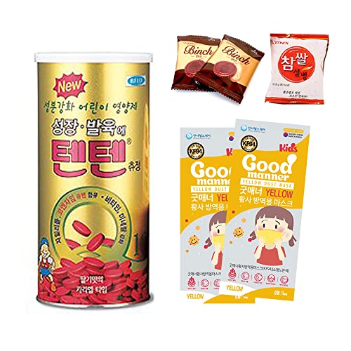 Tenten Korean TENTEN Tenten Chewable, 120 Tablets, Children's Gummies, Made in Korean (LAUNTREE)