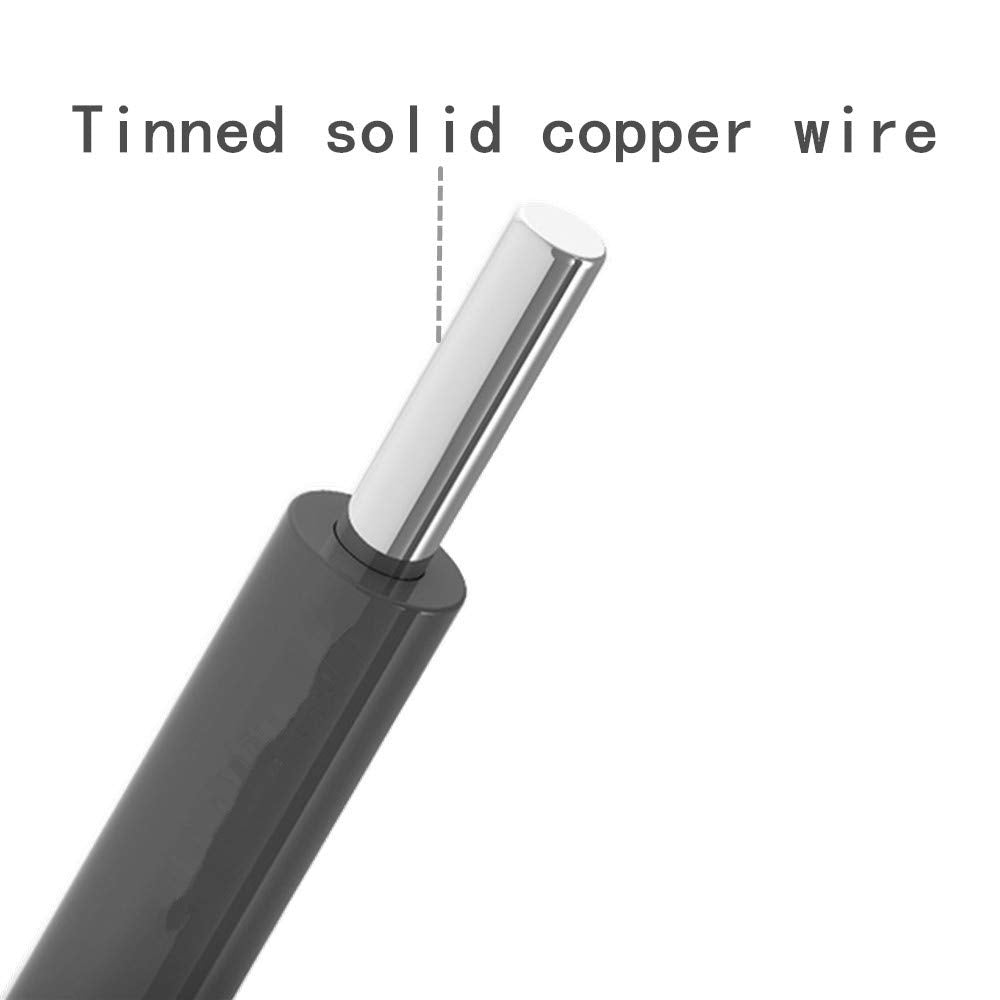 TUOFENG 22 AWG Wire Solid Core Hookup Wire, 6 Different Colored Breadb ...