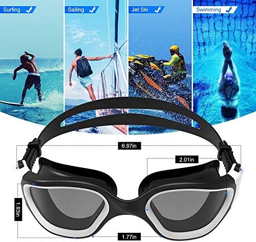 ZIONOR G1 Polarized Swimming Goggles for Unisex Adult Women Anti Fog 100% Anti UV Diving Goggles