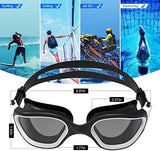ZIONOR G1 Polarized Swimming Goggles for Unisex Adult Women Anti Fog 100% Anti UV Diving Goggles