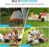 Portable Toilet for Camping, Portable Toilet for Adults, Portable Potty for Adults, Folding Waterproof Porta Potty for Camping, Car, Bucket, Travel, Outdoor, Hiking, Trips, Boat, Beach, Tent (Black)