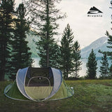 4/6 Person Easy Pop Up Tent, Waterproof, Automatic Setup,2 Doors-Instant Family Tents for Camping, Hiking & Traveling