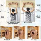 TWO STONES Climbing Hangboard Rock Climbing Training as Climbing Fingerboard with Jugs, Slopes and Edges, Pockets as Door Mounted Training Station Rock Climbing Pull Up Bar