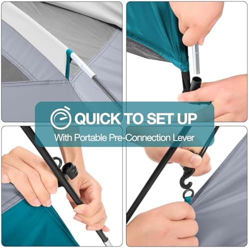 CAMEL CROWN 4/6 Person Tent Waterproof Lightweight Portable Backpacking Tent for Outdoor Camping Hiking