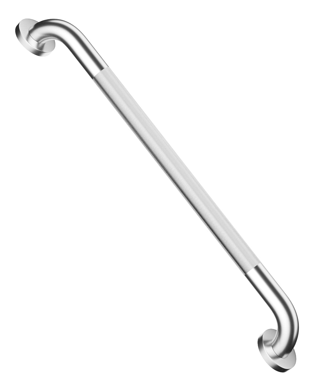 24 Inch Anti Slip Shower Grab Bar, Munzong Stainless Steel Bathroom Grab Bar, Satin Brushed Nickel Knurled Bathroom Balance Bar,Safety Hand Rail Support Handicap Elderly Senior Assist Bath Handle